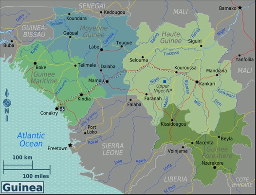 Guinea Regionen